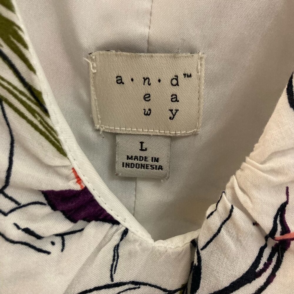 a new day Dress with V Neck White Dress Florals MUST BE BUNDLED, MARKED DOWN - Picture 4 of 12
